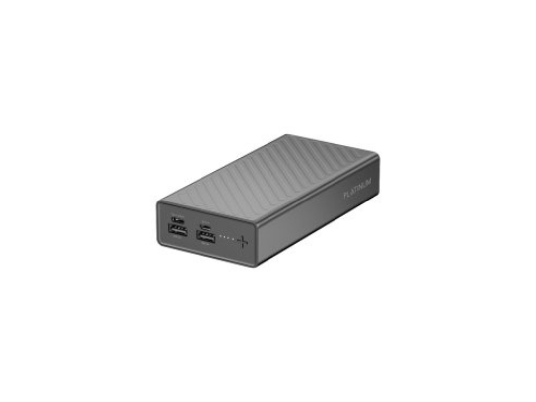 Platinum FLARE Power Bank 20000mAh - Fast PD Charging, Black Platinum FLARE Power Bank 20000mAh - Fast PD Charging, Black